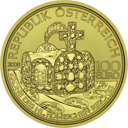 100 Euro zlatá mince - Koruna svaté říše Římské PP