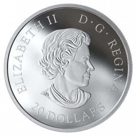 20 dolárov Strieborná minca Ohnivá dúha PP