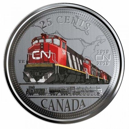 0,25 dolar CuNi Kanadská národní železnice OSN