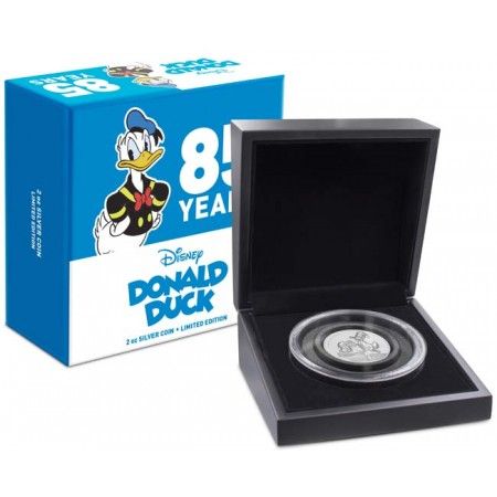 5 Dollar -Stříbrná mince -85 let Donald Duck PP