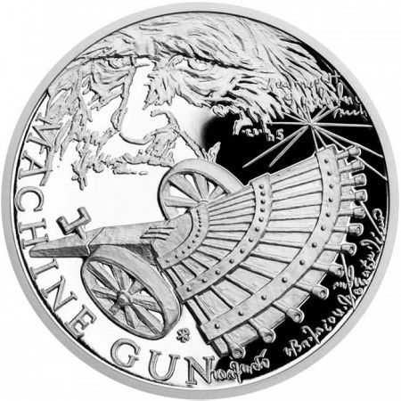 1 Dollar Stříbrná mince -Kulomet PP
