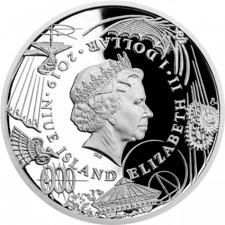 1 Dollar Stříbrná mince -Kulomet PP