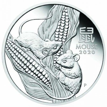 0,5 Dollar Stříbrná mince Lunární rok krysy PP 