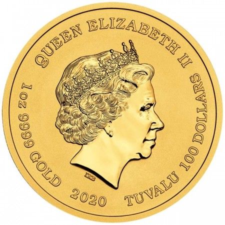 100 Dollar Zlatá mince - Simpsons: Homer UN