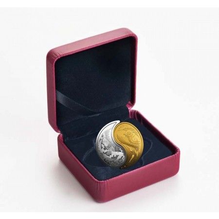 210 Dollar Zlato/stříbro mince-Yin &Yang PP
