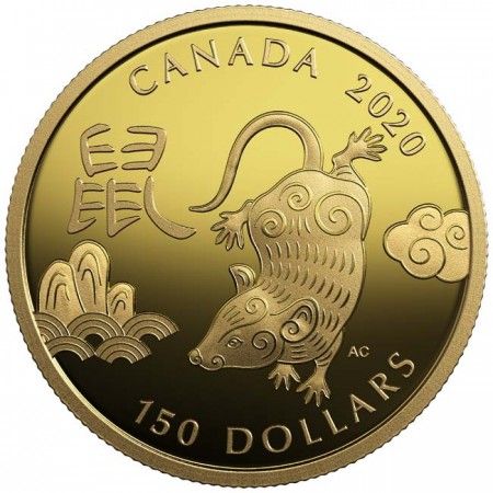 150 Dollar Zlatá mince -Rok krysy PP