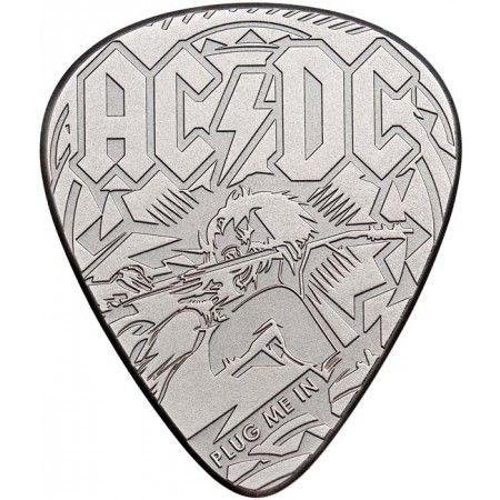 2 Dollar Stříbrná mince -AC/DC - Plektrum AN