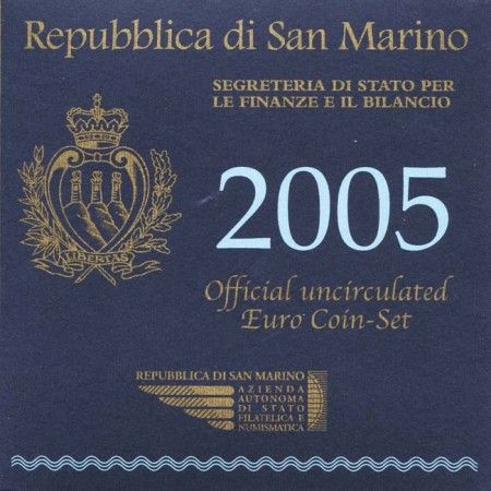 8,88 EUR CuNi -Kursset San Marino: 2005 UN