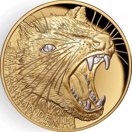 100 Dollar -Zlatá mince-Tasmánský čert PP