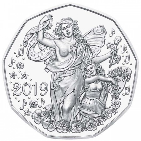 Novoroční stříbrná mince 2019 - Radost ze života