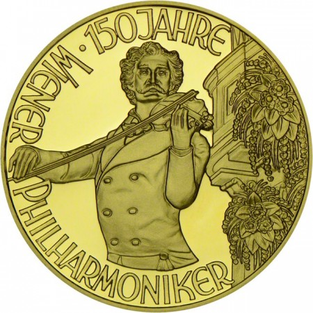 Johann Strauss 1992, zlatá mince