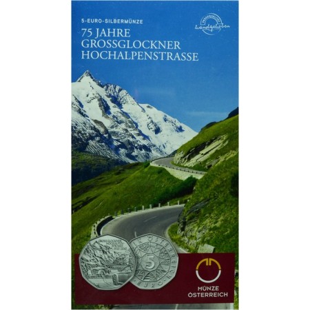 75 let vysokohorské silnice Grossglockner, stříbro 