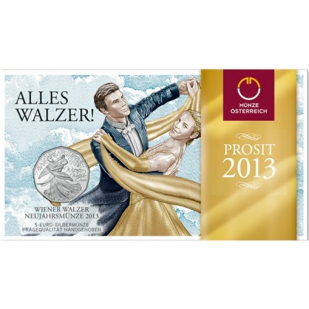 Novoroční stříbrná mince 2013 - Vídeňský valčík