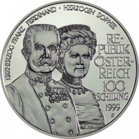 Stříbrná mince Franz Ferdinand