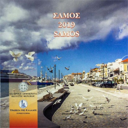 3,88 Euro Sada mincí CuNi Řecko 2019 Samos