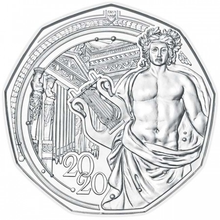 5 Euro Stříbrná mince 150 let Musikvereinu
