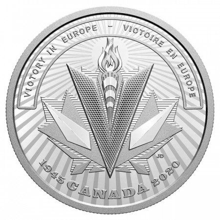 20 dolar Stříbrná mince Vítězství v Evropě