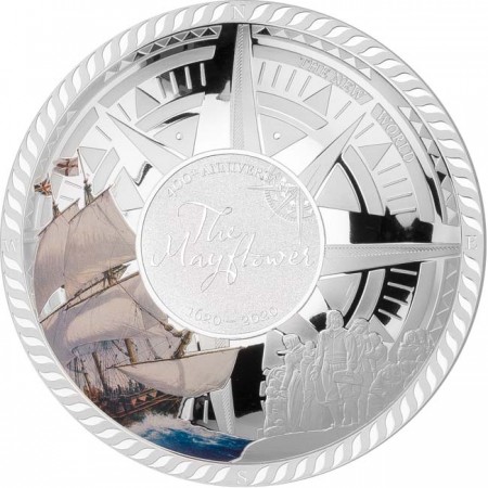 Stříbrná mince Mayflower