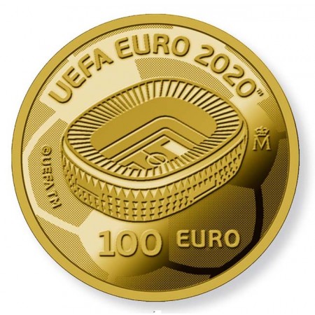 100 Euro Zlatá mince UEFA EURO 2020