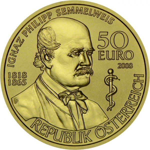 Ignaz Philipp Semmelweis - zachránce matek, zlatá mince