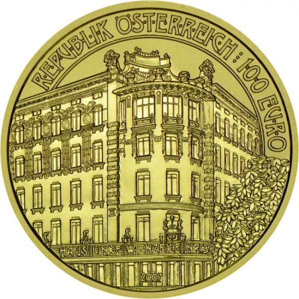 Vídeňská secese: Linke Wienzeile, zlatá mince