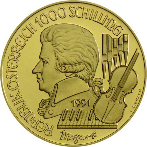 Kouzelná flétna, zlatá mince