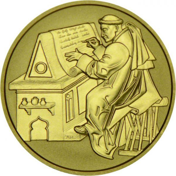 2000 let křesťanství - křesťanské náboženství, zlatá mince