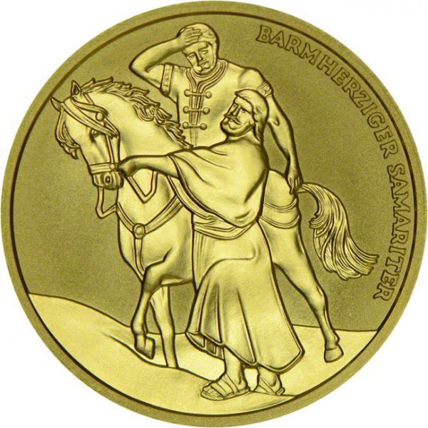2000 let křesťanství Charita, zlatá mince