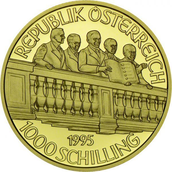 Druhá rakouská republika, zlatá mince