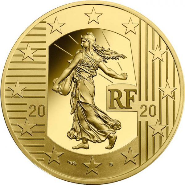 50 Euro Zlatá mince Säerin 2020 - Nový frank