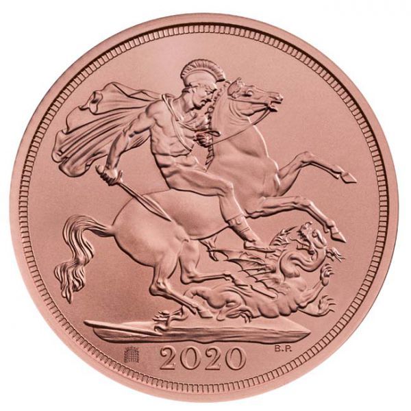 1 libra Zlatá mince Brexit Sovereign 2020