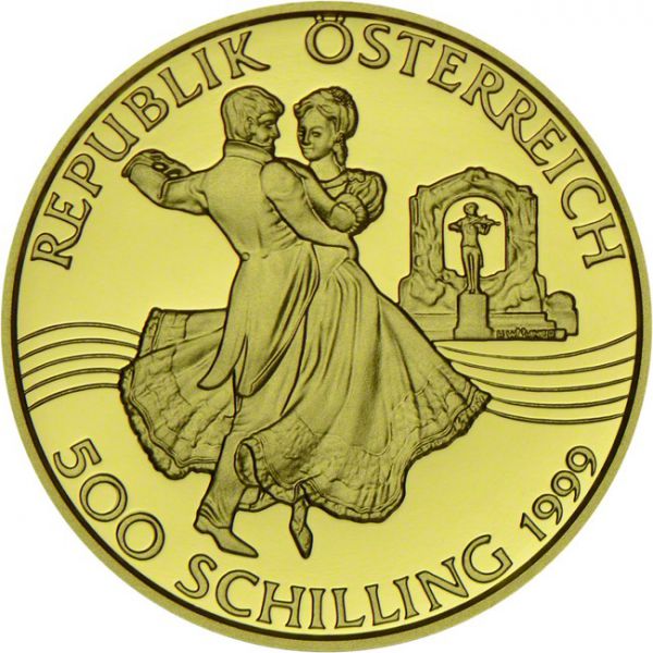Johann Strauss - otec a syn, zlatá mince