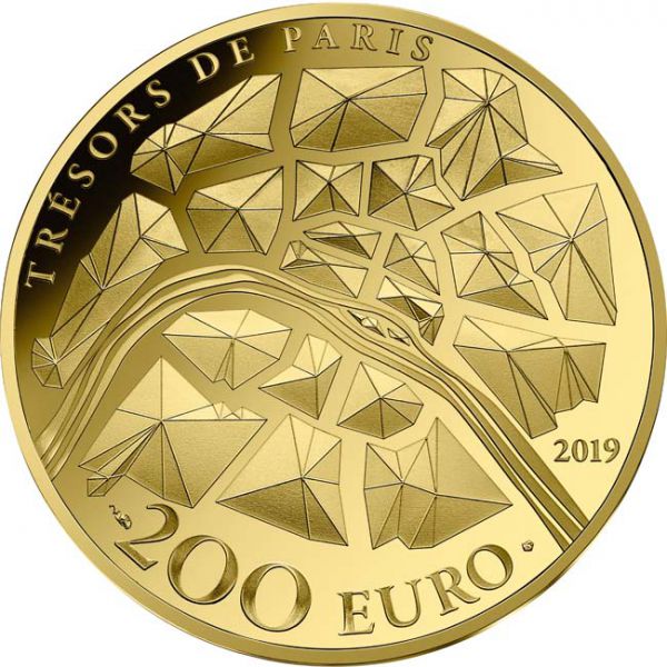200 Euro Zlatá mince Eiffelova věž 1 Oz