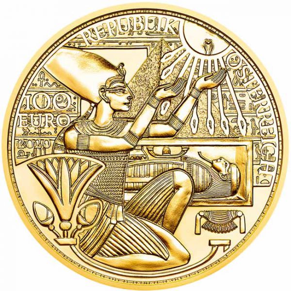 100 Euro Zlatá mince Zlato Faraonů