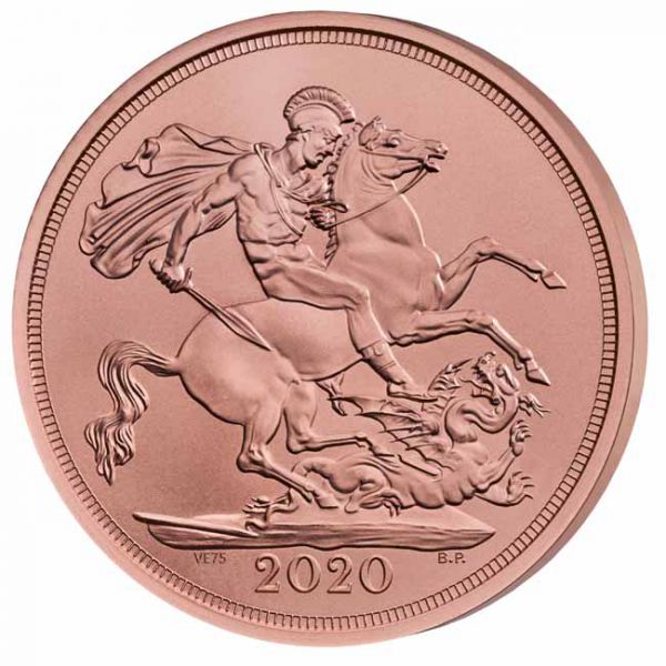 1 libra Zlatá mince 75 let míru - Sovereign