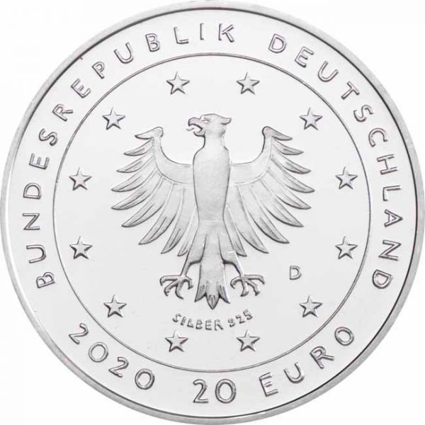 20 Euro Stříbrná mince Grimmovy pohádky - O sedmi kůzlátkách BU
