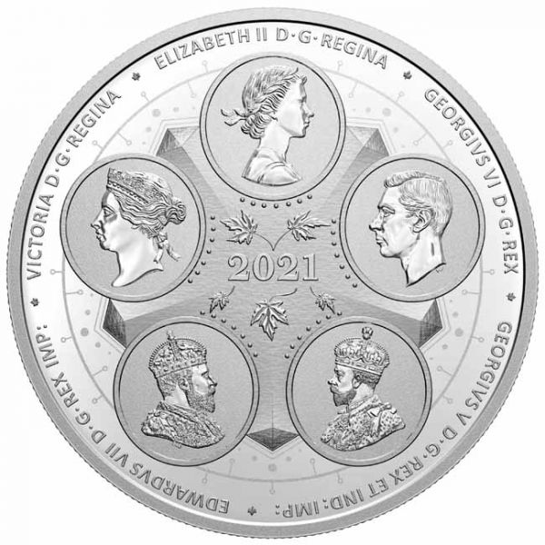 50 dolar Stříbrná mince Rostoucí země