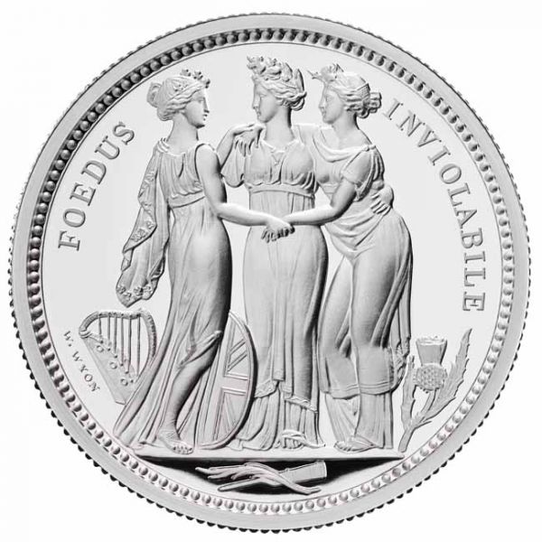 5 libra Stříbrná mince Tři grácie 2 Oz - velmi omezené!