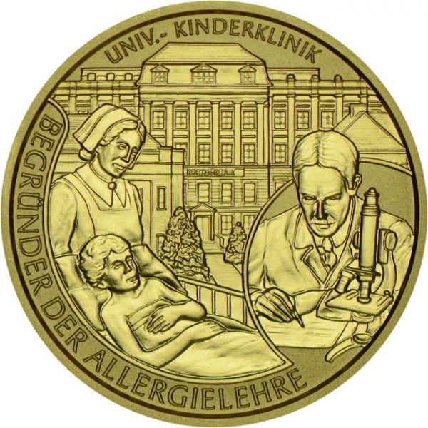 50 Euro Zlatá mince Clemens von Pirquet