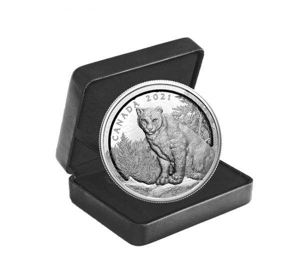 50 dolar Stříbrná mince 3D Puma - Světová premiéra!