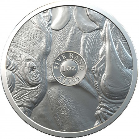 Stříbrná mince Big Five - Nosorožec 1 Oz