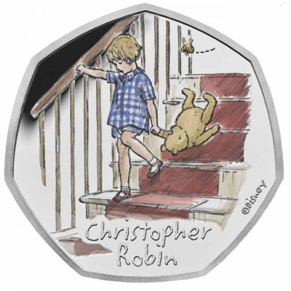 0,50 libra Stříbrná mince - Christoper Robin
