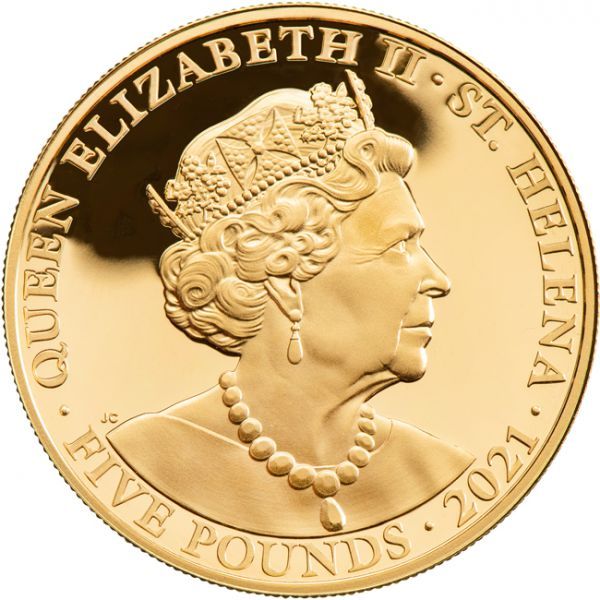 5 libra Zlatá mince Pravda - Druhé vydání ze série Queens Virtues 1 Oz