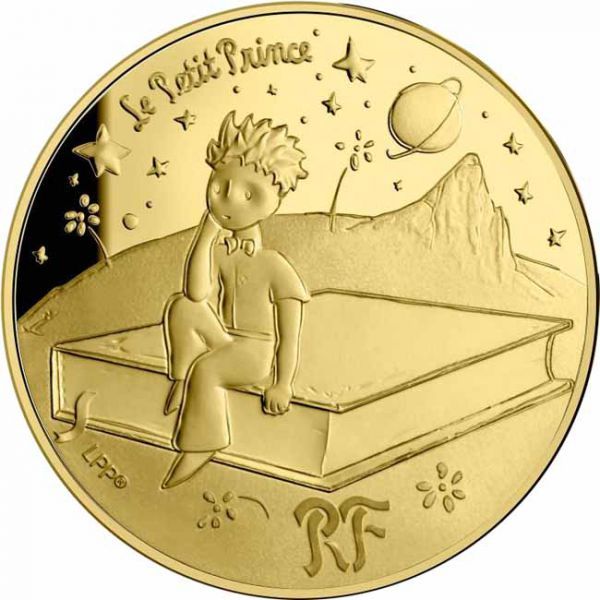 50 Euro Zlatá mince Malý princ - Kniha                            