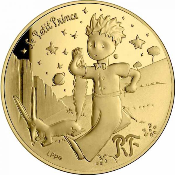 50 Euro Zlatá mince Malý princ - Liška                            
