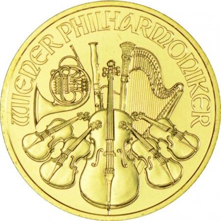 Zlatá minca Viedenskí filharmonici 1/4 Oz - 2023