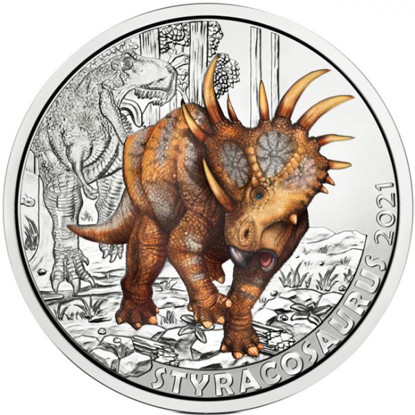 3 Euro CuNi Styracosaurus Albertensis