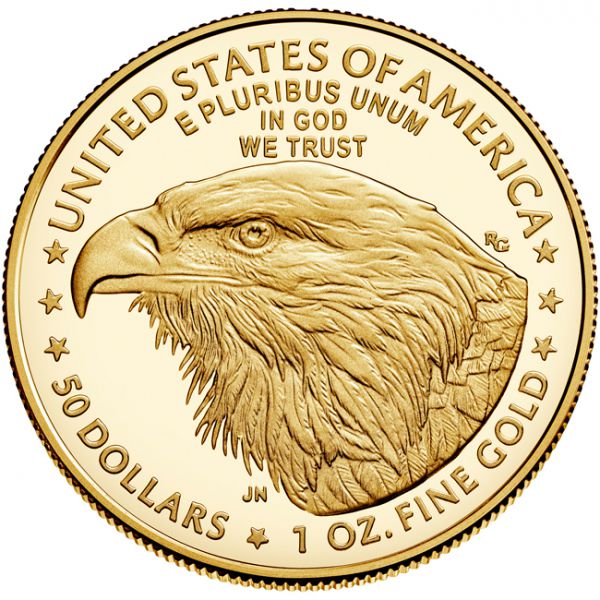 50 dolar Zlatá mince 2021 American Eagle - Nyní v novém designu! 1 Oz PP