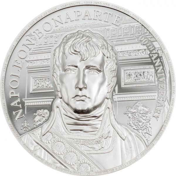 1 libra Stříbrná mince Napoleon Bonaparte 1 Oz Ultra High Relief