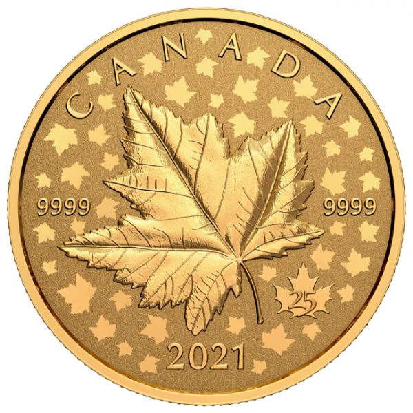 Maple Leaf Piedfort 1 oz zlato